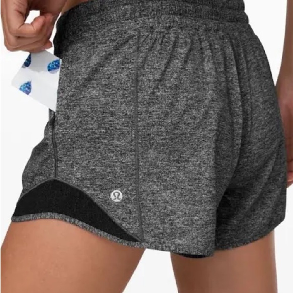 Lululemon Hotty Hot Heathered Grey Shorts